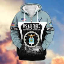 Premium US Veteran Zip Up Hoodie BTTN271022, Gifts For US Veterans, Gifts For Veterans Day.