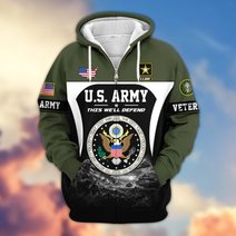 Premium US Veteran Zip Up Hoodie BTTN271022, Gifts For US Veterans, Gifts For Veterans Day.