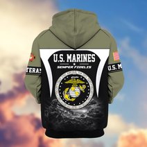 Premium US Veteran Zip Up Hoodie BTTN271022, Gifts For US Veterans, Gifts For Veterans Day.