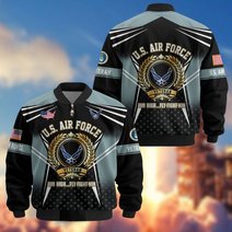 Premium US Veteran Bomber Jacket BTTN281021, Waterproof Windbreaker Coat, US Veteran Gift, Veterans Day Gift.
