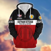 Premium US Veteran Zip Up Hoodie DPVC291001, Gifts For US Veterans, Gifts For Veterans Day.