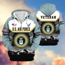 Premium US Veteran Zip Up Hoodie BTTN291022, Gifts For US Veterans, Gifts For Veterans Day.