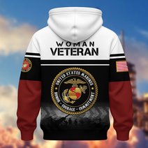 Premium US Woman Veteran Zip Up Hoodie DPVC301001, Gifts For US Woman Veterans, Gifts For Veterans Day.