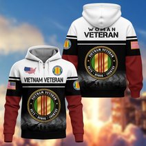 Premium US Woman Veteran Zip Up Hoodie DPVC301001, Gifts For US Woman Veterans, Gifts For Veterans Day.