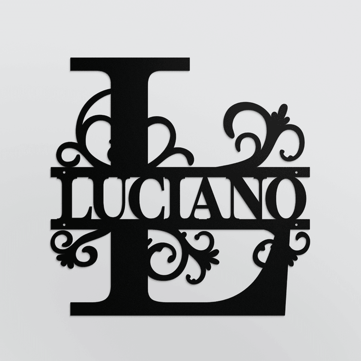 LUCIANO METAL SIGN