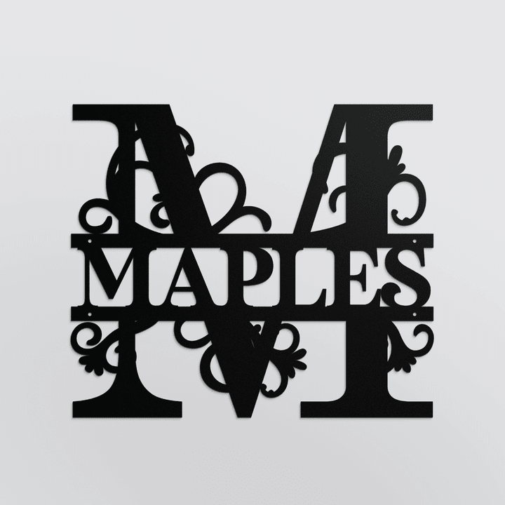 MAPLES METAL SIGN
