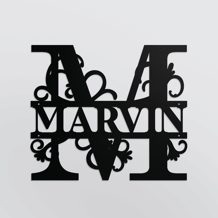 MARVIN METAL SIGN