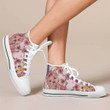 WEST HIGHLAND WHITE TERRIER FLOWER ANIMAL HIGH TOP SHOES 2
