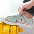 WEST HIGHLAND WHITE TERRIER FLOWER LOW TOP SHOES