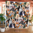 DOG GARDEN PUPPIES ANIMALQUILT