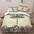 DRAGONFLY MANDALA COLOR STYLE BEDDING SET