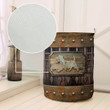WEST HIGHLAND WHITE TERRIER GRUNGE METAL LAUNDRY BASKET