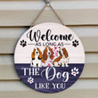 BASSET HOUND HANGING DOOR SIGN