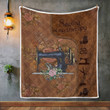 SEWING IS MY THERAPY LEATHER PATTERN PRINT