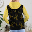 CHILDHOOD CANCER FAITH HOPE LOVE FULL HOODIE
