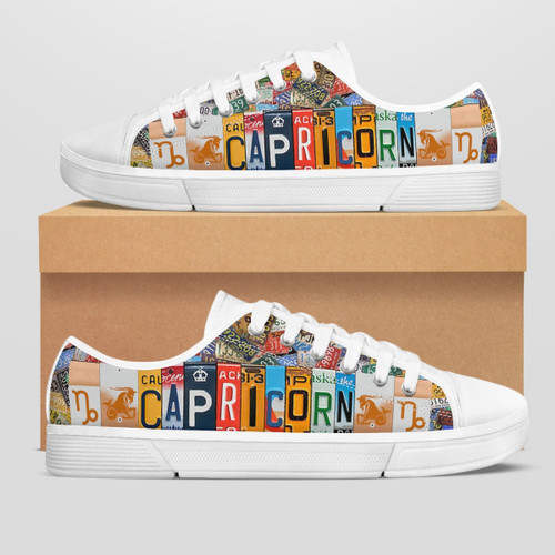 CAPRICORN LICENSE PLATE LOW TOP SHOE