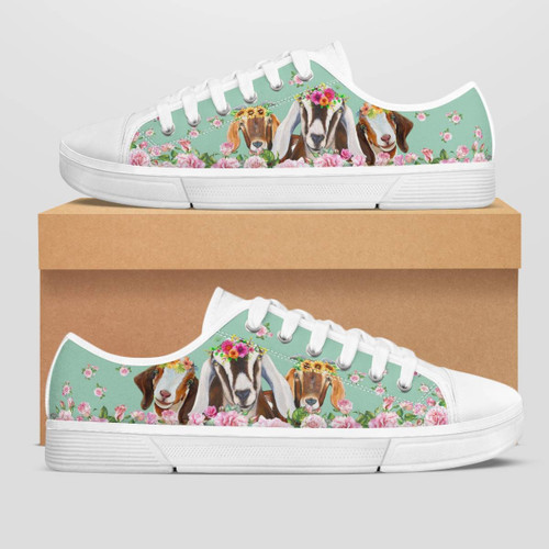 GOAT FARM FLOWER LOW TOP SHOES