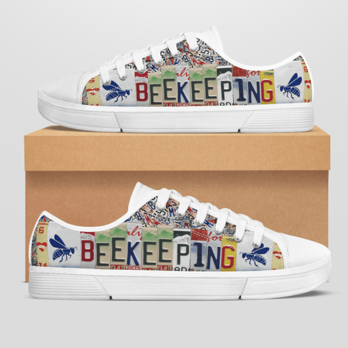 BEEKEEPING LICENSE PLATES LOW TOP SHOES