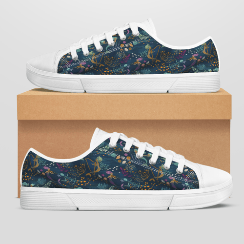 MERMAID MUSICAL OCEAN LOW TOP SHOES