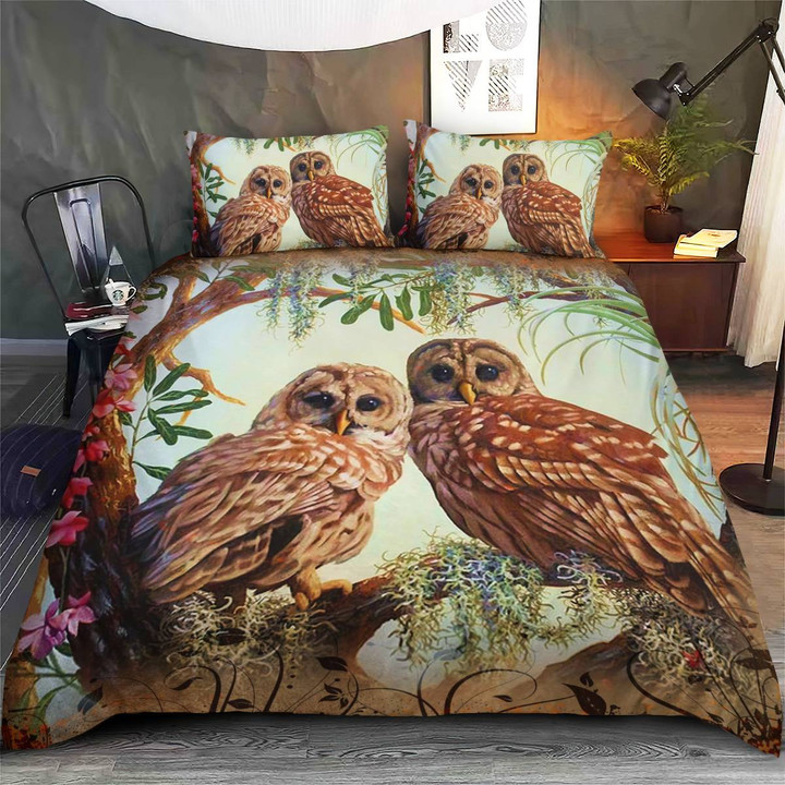 OWL ART STYLE BEDDING SET