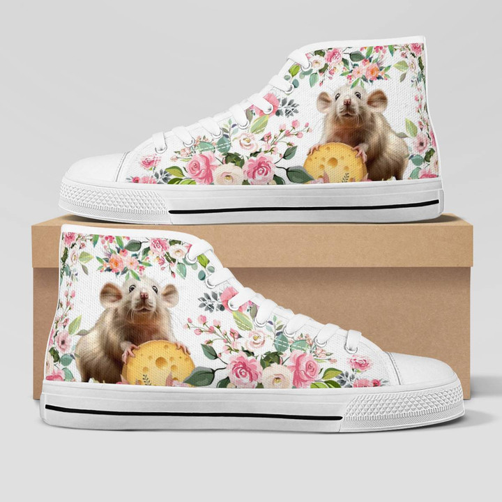 RATS FLOWER STYLE HIGH TOP SHOES