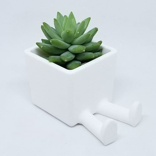 Cute Humanoid Doll Flower Pot Decorative Pot Flower Cactus Bonsai Planter Pots Container for Home Office Decor