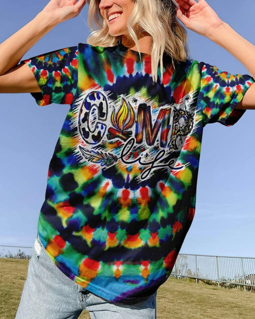 CAMP LIFE TIE DYE ALL OVER PRINT - TLNO2305232