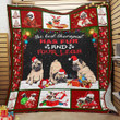 Pug Dog Christmas Quilt Blanket ABC07111868