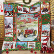 Red Tractor Country Christmas Quilt Blanket ABC24104517