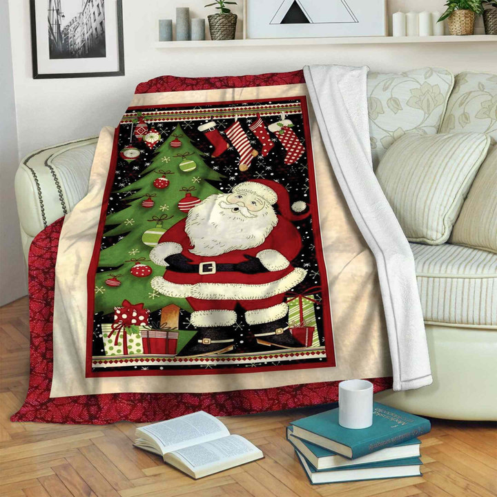 Santa Claus Christmas GS-CL-ML2404 Sherpa Fleece Blanket