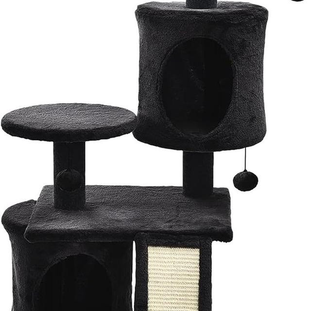 Cat Trees,Cat Condo,Activity Trees,Playset,Duplex,Pet Supplies,53 Inches (Charcoal)