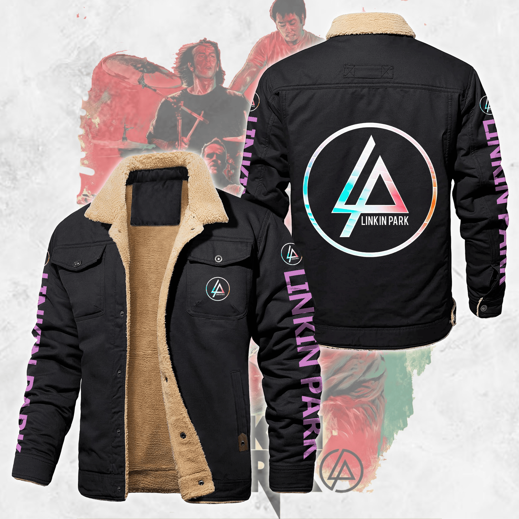 LINKIN PART Limited Edition Fleece Thermal Cotton Jacket LKP4FTCJ ...