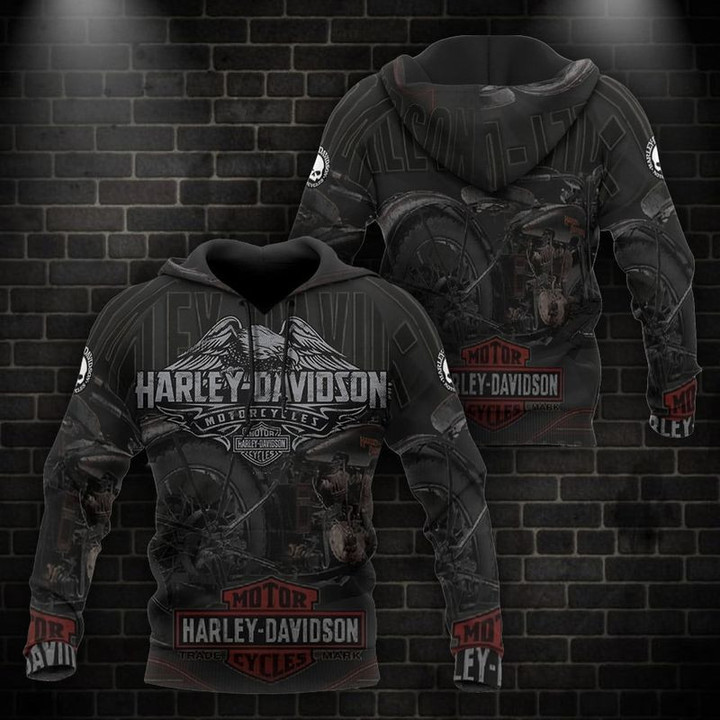 Harley Davidson Hoodie/Zip Hoodie Design 3D Full Printed Sizes S - 5XL - NABJ226