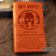 Spartan Vintage Journal Husband to wife I wish i could turn back the clock