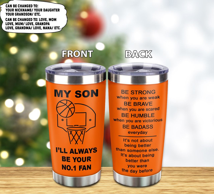 Customizable basketball bracelet, gifts from dad mom to son- It is not about better than someone else, It is about being better than you were the day before, Be strong be brave be humble, You will always be my favorite basketball player of all time