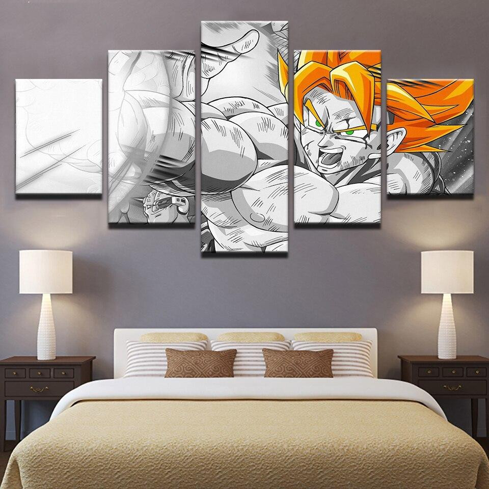 Dragon Ball - 5 Pieces Wall Art - Goku In Namek - Super Saiyan - Drago ...