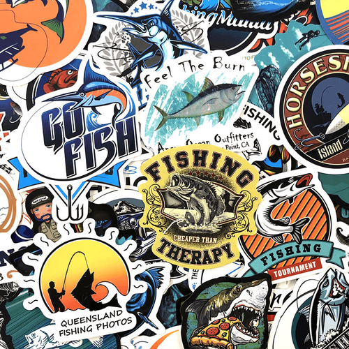 Go Fishing Stickers