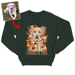 Pawarts | Fall-O-Ween Customized Dog Portrait Sweatshirt [For Dog's Human]