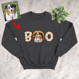 Pawarts | Halloween Pumpkin Custom Dog Portrait Sweatshirt