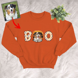 Pawarts | Halloween Pumpkin Custom Dog Portrait Sweatshirt
