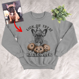 Pawarts | Personalized Halloween Sketch Dog Sweatshirt [Halloween Costume]