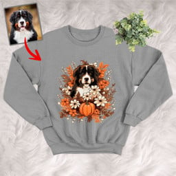 Pawarts | Happy Halloween Customized Dog Portrait Sweatshirt