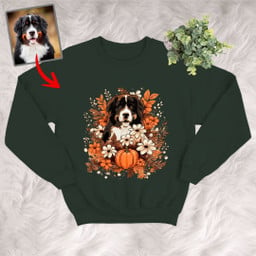 Pawarts | Happy Halloween Customized Dog Portrait Sweatshirt