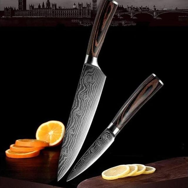 Profesjonelle Japanske Kjøkkenkniver i Rustfritt Stål - NrskButikk