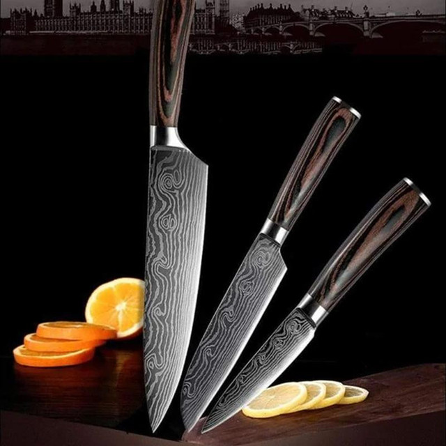 Profesjonelle Japanske Kjøkkenkniver i Rustfritt Stål - NrskButikk