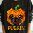 Pugkin Pug Pumpkin Head Halloween