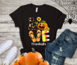 Love Grandmalife Halloween Pumpkin Sunflowers
