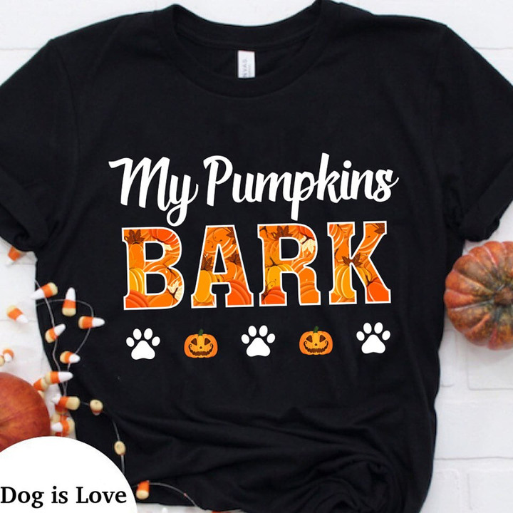 My Pumpkins Bark Dog Paw Halloween