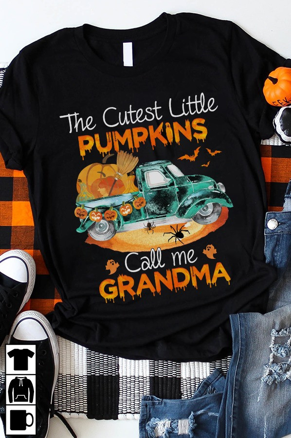 The Cutest Pumpkins Call Me Grandma Pumpkin Truck Halloween