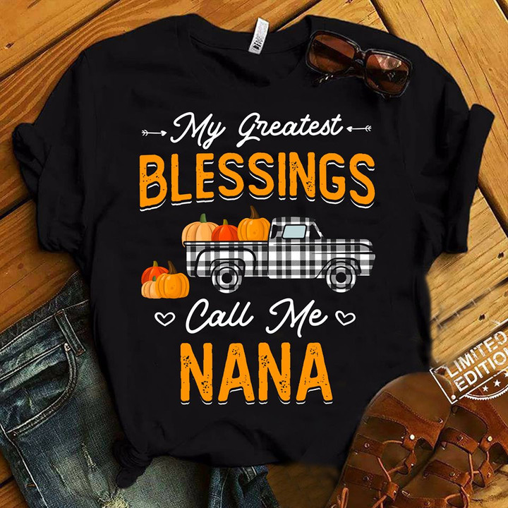 My Greatest Blessings Call Me Nana Pumpkin Halloween